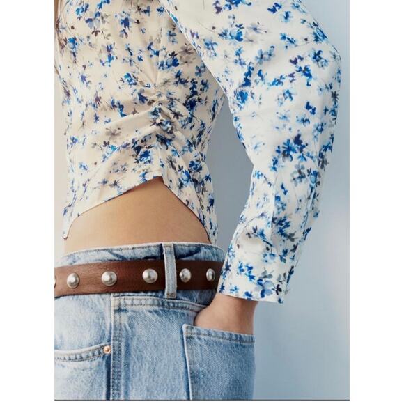 NWT ZARA FITTED PRINTED SHIRT - Picture 4 of 6